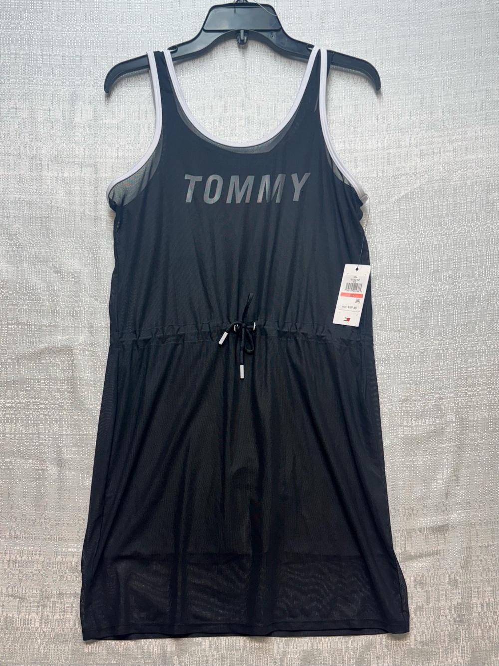 Tommy Hilfiger Sport Bodysuit interlock knit powermesh overlay